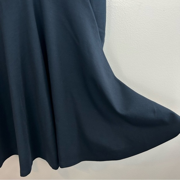 American Apparel Dark Blue Deep V-neck Long Sleeve Mini Dress Size XS - Picture 10 of 12